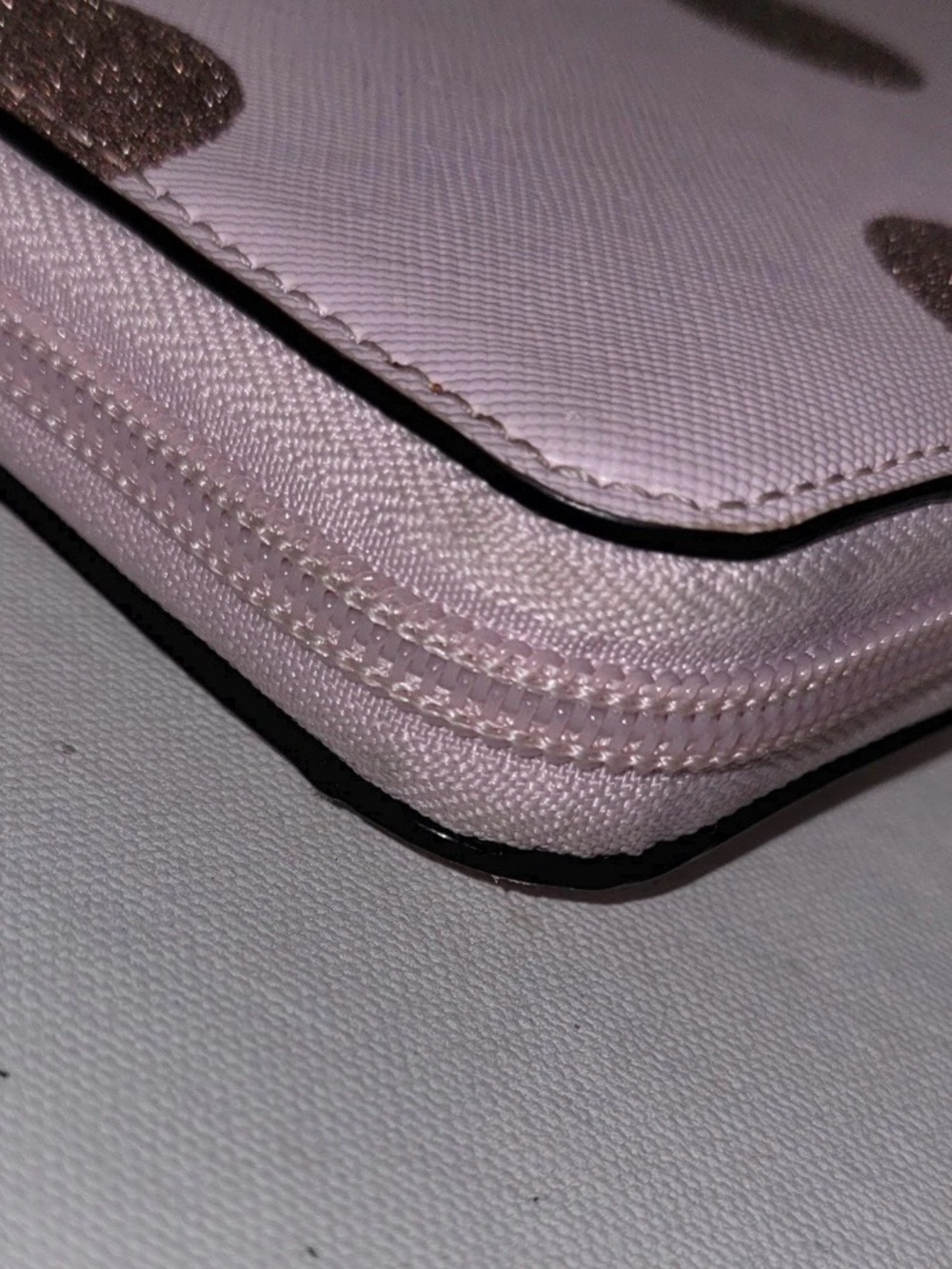 Kate Spade Pink Glitter Dot Continental Wallet - Picture 8 of 16